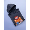 thumbnail image 3 of Cute Patriotic Baby Fox Hoodie Women -Image by Shutterstock, Female 3X-Large, 3 of 4