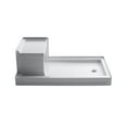 thumbnail image 4 of Kohler Tresham Rectangular Shower Base with Seat, 4 of 5