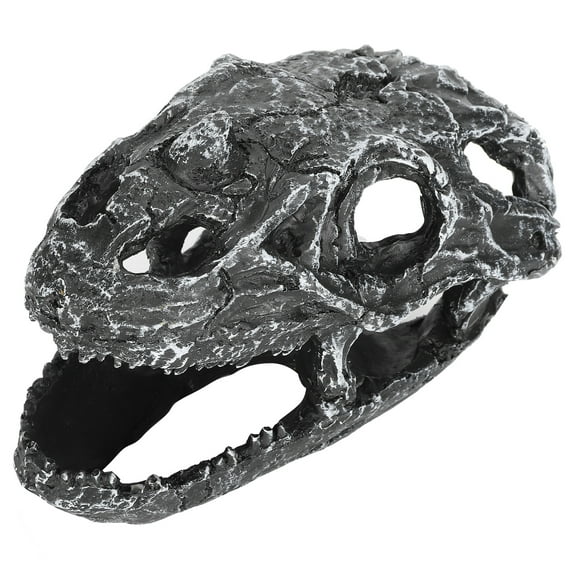 ZOUSSIQI Resin Reptile Hide Cave Snake Skull Simulation Hideout Landscape for Lizards Spiders Scorpion Pet CW1110#1795