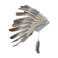 thumbnail image 4 of Tocado indio de plumas, sombrero indio para cosplay, espectáculo, disfraz, Halloween, 4 of 9
