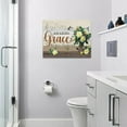 thumbnail image 3 of Farmhouse Floral Wall Decor Rustic Country Flowers Hummingbird Pictures Wall Art Amazing Grace Painting Canvas Print Framed Home Artwork For Bathroom Bedroom Kitchen Office 16"x12", 3 of 6