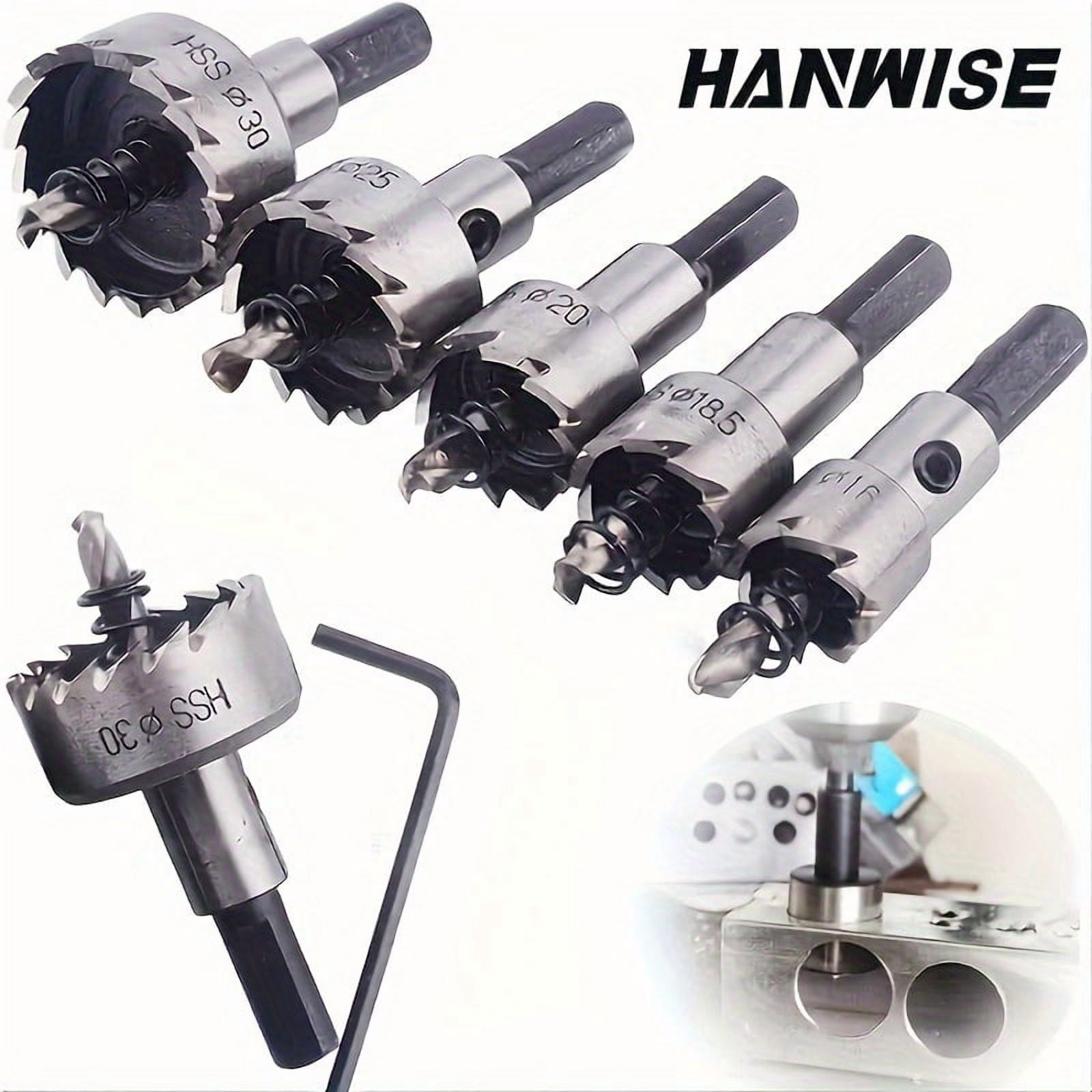 5pcs Heavy-Duty Hole Saw Drill Bit Set - All-Purpose for Stainless Steel, Aluminum, Plastic & Wood - Circular Blade Drill Bits Kit for DIY， Renovation
