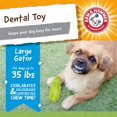 thumbnail image 6 of Arm & Hammer Super Treadz Gator Durable Dog Dental Toy, Made with Natural Rubber, 6 of 10