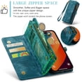 thumbnail image 4 of For iPhone 15 Pro Max Wallet Case,Zipper Folio Leather Case Wallet with Card Holder,Strap Wristlet,Detachable Magnetic Protective Back Case for iPhone 15 Pro Max 5G 6.7 Inch, 4 of 7