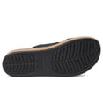 thumbnail image 3 of Sandalias Crocs Brooklyn con hebilla de corcho para mujer, negras, 3 of 7