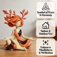 thumbnail image 4 of Serenity Growth Inner Harmony Sculptural Figurine, Resin Zen Meditation Sculpture, Calm Relaxation Statue Ornament, Spiritual Decor for Living Room Bedroom Meditation Room, Unique Healing Gift, 4 of 7
