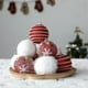 thumbnail image 3 of Decoraciones de Navidad Blancas Bola de Espuma Embalaje Decorativo Bola de Navidad Blanca Decoraciones Colgantes Decoraciones de Navidad Colgantes, 3 of 6