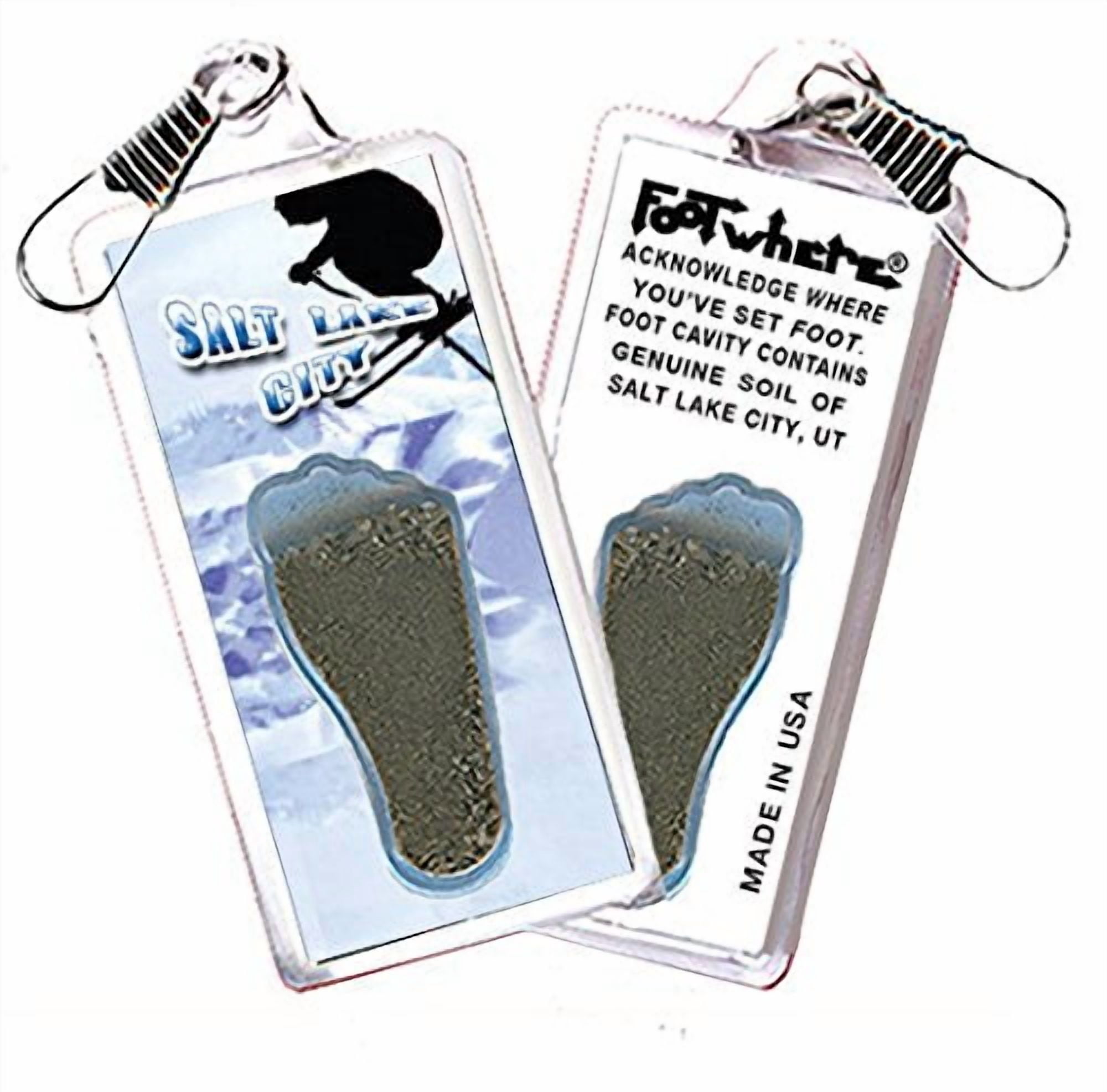 Salt Lake City FootWhere Souvenir Lanyards. (SLC300 - Assorted) 6 Piece Set.