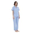 thumbnail image 3 of Kolipajam 100% Cotton Pajamas for Women Long-Sleeve Pjs Cozy Button Down Boyfriend Sleepwear M, 3 of 5