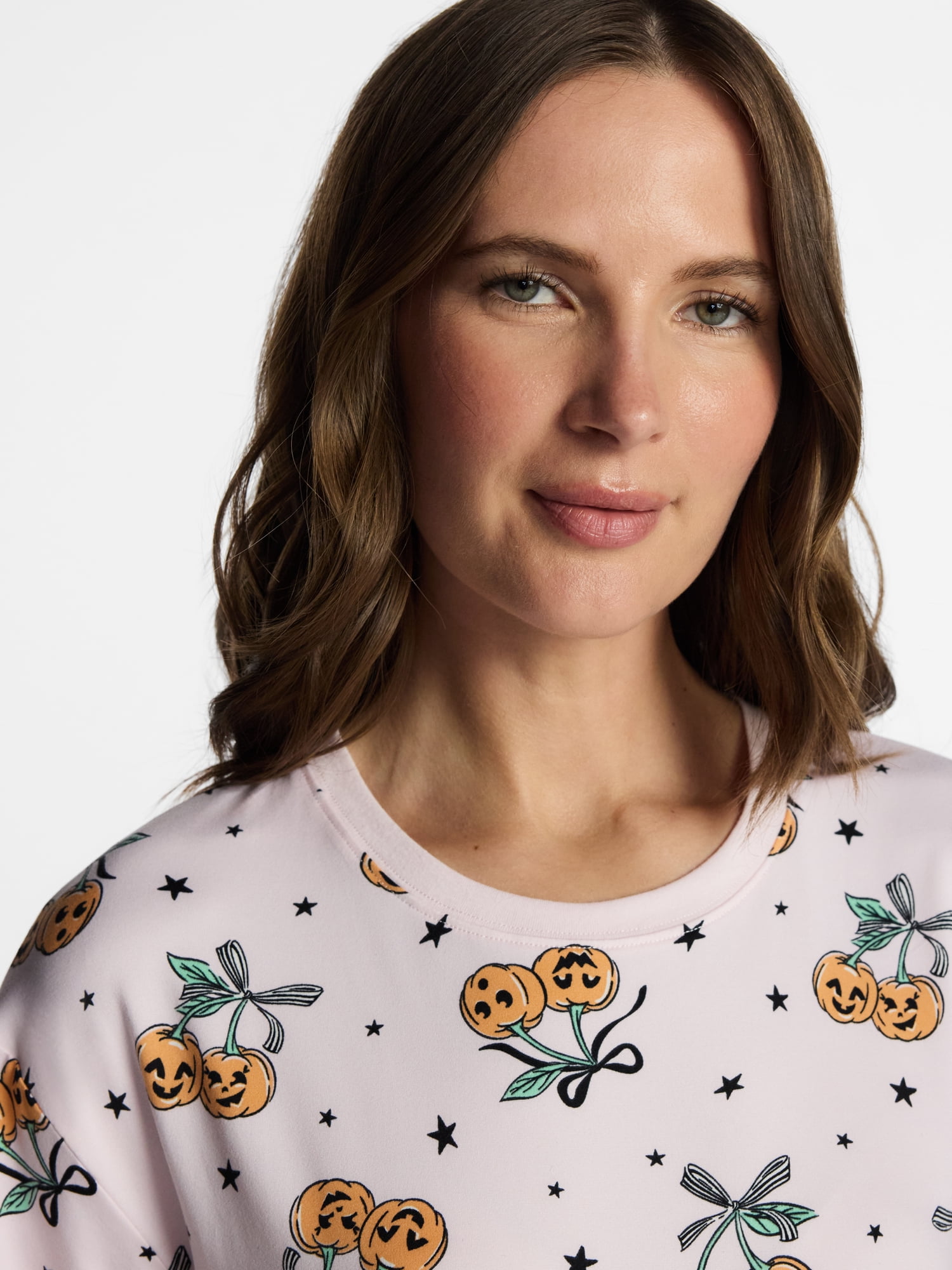 Halloween Women's Sleepshirt Top and Socks Set from Way to Celebrate, 2-Piece, Sizes XS-3X