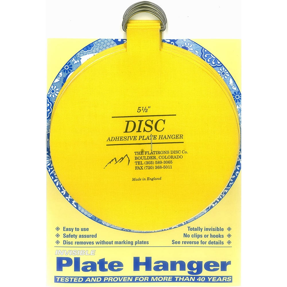 Flatirons Disc Adhesive Extra Large Plate Hanger Set (45.5 Inch