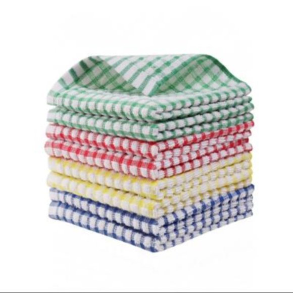 Hinati Clearance Items Multipurpose Cleaning Cloths Cotton Kitchen Dish Cloths 8pc Cleaning Kitchen Fast Absorbent Microfiber Towels Rags Ideal for Bathroom, Shower, Kitchen, Carpet, Floor