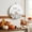 White, variant on Welcome Sign for Front Door, Fall Round Metal Wall Art Wreaths, Orange Green Pumpkins Thanksgiving Bird Leaf Outdoor Indoor Wall Hanging Sign for Porch Decor Housewarming Gifts 5.9 Inch