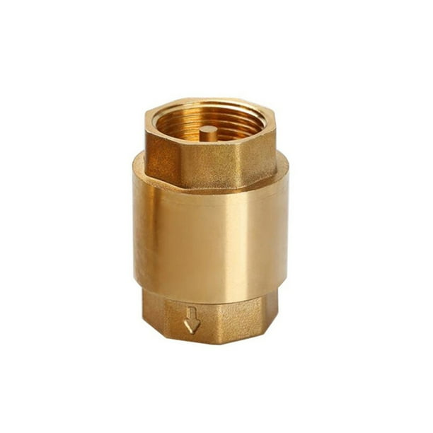 Scienceny Válvula de retención de resorte Tapa antirretorno Latón Tamaño compacto Multipropósito Accesorios universales para el hogar Válvulas DN32