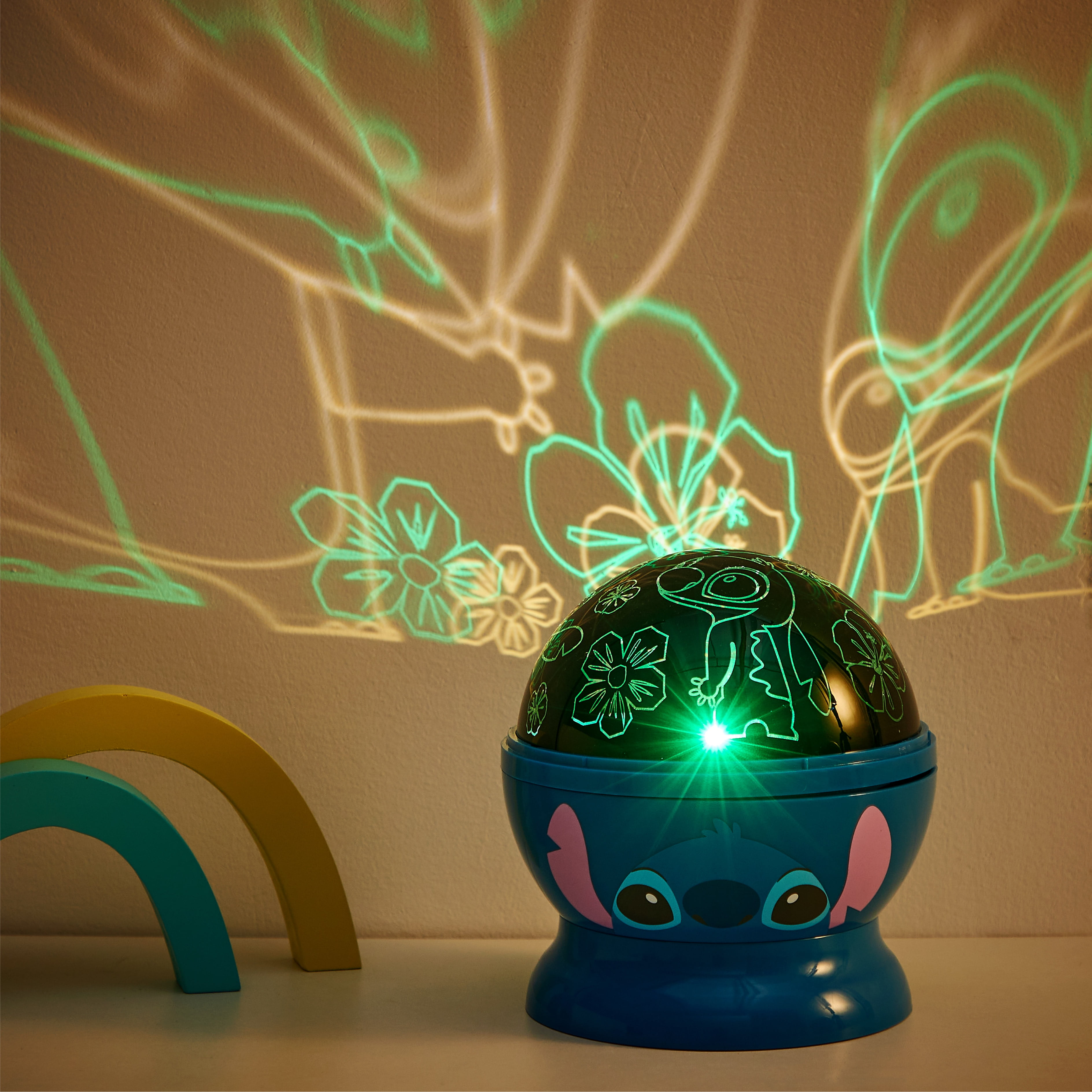 Disney Stitch Rotating Projector Lamp, 5.5"