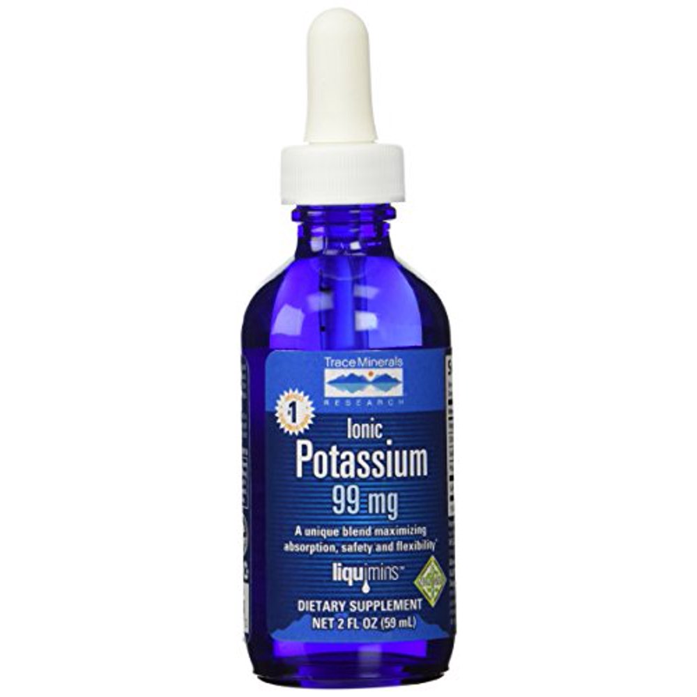 Trace Minerals Research Liquid Ionic Potassium Supplement, 2 Ounce