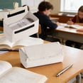 thumbnail image 4 of Estuche para lápices de gran capacidad para niñas y adolescentes, bolsa de lona para bolígrafos con múltiples compartimentos y organizador con cremallera para útiles escolares y de oficina. Bolsa de, 4 of 6