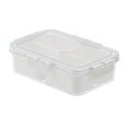 thumbnail image 4 of Contenedor de comida con compartimento, bandeja para servir, caja de condimentos portátil multiusos, contenedor de aperitivos para armario de cocina, 4 rejillas, 4 of 8