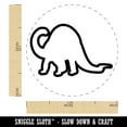 thumbnail image 2 of Brontosaurus Dinosaur Outline Self-Inking Rubber Stamp Ink Stamper - Black Ink - Medium 1 Inch, 2 of 7