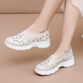 thumbnail image 5 of Ludearly Women's Orthopedic Shoes Woven Wide Arch Support Slip-On Orthowalk Sneakers Casual Breathable Soft Anti-Skid Sports Footwear 6.5&Beige#07, 5 of 8