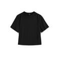 thumbnail image 5 of Ma Croix Womens Lightweight Active Waist Cut Crop Hemline Short Sleeve T Shirt, 5 of 7