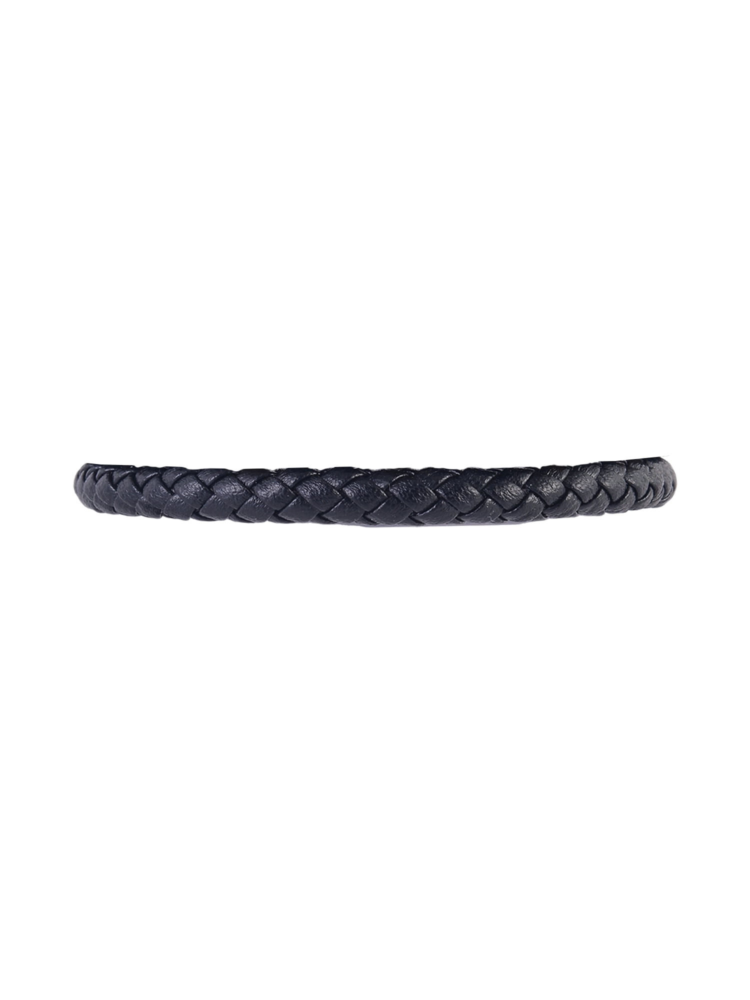Believe by Brilliance Stainless Steel Black/Brown Beads and Braid 2pc Bracelet
