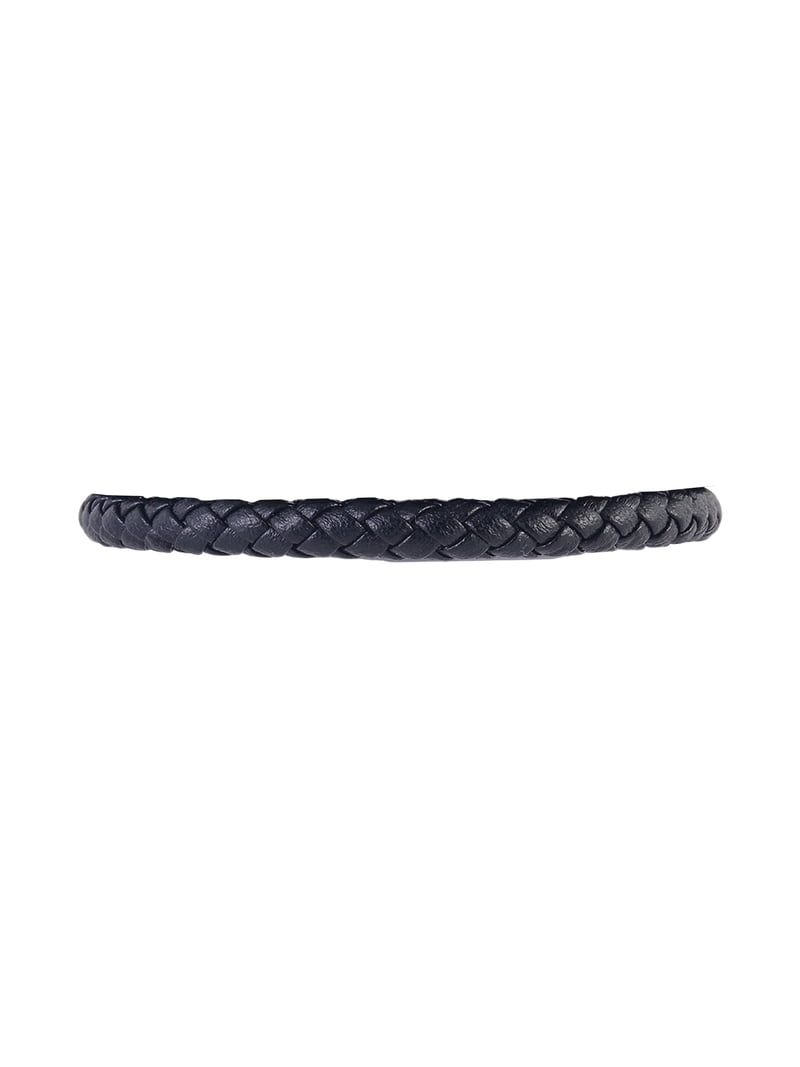 Believe by Brilliance Stainless Steel Black/Brown Beads and Braid