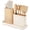 Cream, variant on Caraway 14-Piece Kitchen Prep Set - Kitchen Knife Set & Wooden Utensil Set - Made With Premium German Steel Blades & FSC-Certified Birch Wood - Includes Organizer - Charcoal