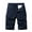 Blue, variant on IROINNID Men's Casual Cargo Belt Solid Multi- Pocket Leisure Shorts