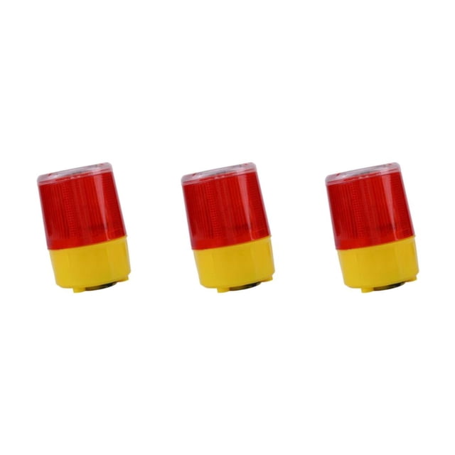 Baohd Solaire LED Rond Avertissement Lumière Polyvalent Alarme de la Circulation Flash Type D 3Set