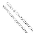 thumbnail image 2 of 6MM STERLING SILVER FIGARO CHAIN NECKLACE (GAUGE 150), 2 of 3