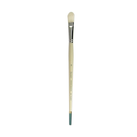 Robert Simmons Signet Brush, Long Handle, Filbert, 8
