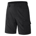 thumbnail image 4 of Pantalones cortos informales elásticos para hombre - Múltiples bolsillos - Spandex, cintura elástica, ropa urbana, tallas S-XXXL, 4 of 7