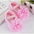 thumbnail image 4 of Newborn Baby Girl Soft Sole Bottom Non-Slip Princess Crib Shoes, 4 of 5