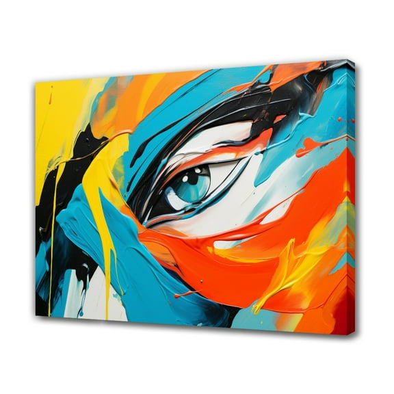 Abstract Artwork Features a Dynamic Eye Poster Decorative Painting Canvas Wall Art Living Room Posters Bedroom Painting,Frame-style,12x18inch(30x45cm)