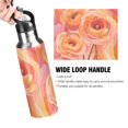 thumbnail image 4 of Yayeee 20oz Insulated Water Bottle Double Wall Stainless Steel with Flip Straw Lid, Pink Flowers, 4 of 7