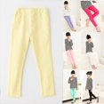 thumbnail image 6 of Girls Leggings Stretchy Jeans Skinny Fit Long Pants Trousers for Girls Kids Girl Candy Colors Pencil Trousers Stretch Elastic Slim Pants Leggings, 3-9T, 6 of 9