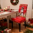 thumbnail image 4 of PRETXORVE Christmas Decorations, Christmas Elastic Chair Cover Removable Washable Dining Chair Covers Christmas Decoration Home Decoration Restaurant Chair Covers Suitable for Kitchen Hotel, 4 of 6
