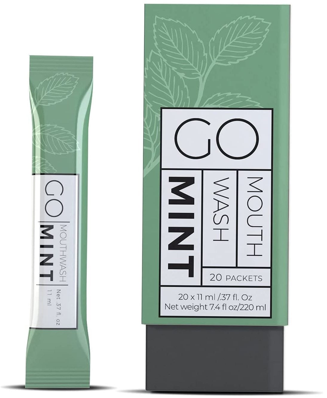 Mouthwash Go Mouthwash Travel Size Mouthwash. No Alcohol, 800