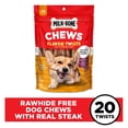 thumbnail image 3 of Milk Bone What′s Steak′n Bacon Flavor Twists, Rawhide Free Dog Chews, Bag of 20, 3 of 10