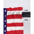 thumbnail image 6 of American Flag Curtains 45 Inch Length, Sheer Curtains for Bedroom Living Room Window Retro Rustic Stars And Stripes US Flag Rod Pocket Voile Drapes Kitchen Curtains Small Half Window 42"x45" 2 Panels, 6 of 6