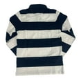 thumbnail image 2 of GANT Men's Barstripe Heavy Rugger Long Sleeve Polo Shirt, Offwhite, XS, 2 of 2
