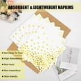thumbnail image 4 of LLMSIX 40 Pieces Plates and Napkins Set, White and Gold Party Dessert Plates and Napkins, Disposable Party Dinnerware Set Suitable for Graduation Birthdays Weddings and Gatherings for 20 People, 4 of 7
