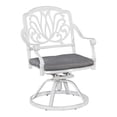 thumbnail image 1 of Homestyles Capri Chaise Berçante Pivotante d'Extérieur en Aluminium en Blanc, 1 of 28