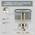 thumbnail image 4 of HARPPA Bassinet for Twins, Height Adjustable, Easy Folding, Gray, 4 of 6
