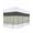 Green, variant on Navy Blue Grey Striped Bed Skirt Queen Size, Farmhouse Modern Wrap Around Bed Skirting with Adjustable Elastic Strap, Dust Ruffle Pleated Bedskirts 16 Inch Drop for Bedroom Queen Beds