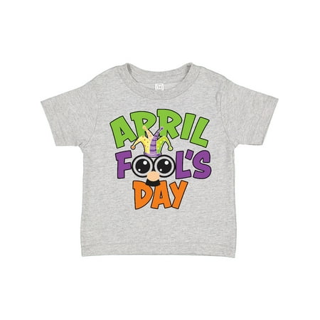 

Inktastic April Fools Day with Funny Face Replacing O Gift Toddler Boy or Toddler Girl T-Shirt
