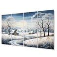 thumbnail image 2 of Designart "Countryside Snowy Simplicity Winter V" Landscapes Art Living Room Set, 2 of 5