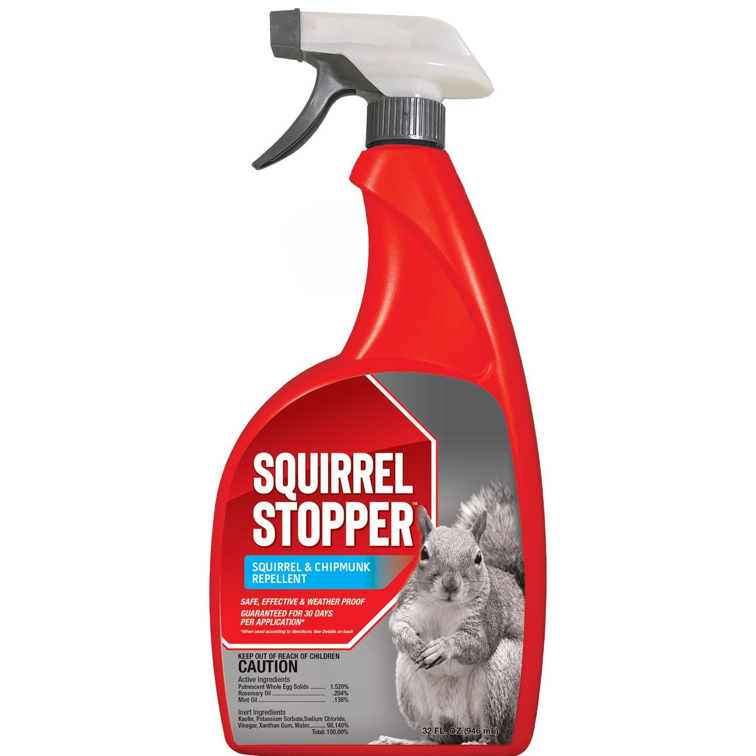 Messinas Squirrel Stopper Animal Repellent, 32oz Trigger Ready tp Use, Repels Squirrels and Chipmunks