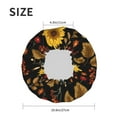 thumbnail image 6 of Kll Sunflowers Leaves Pattern Shower Cap & Bath Cap For Women,Reversible Oversized Waterproof Shower Caps For All Hair Lengths,Elastic Reusable Bathing Hair Cap, 6 of 9